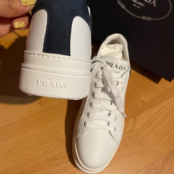 100% Authentic Prada Leather Sneakers must have! - Picture 4 of 12